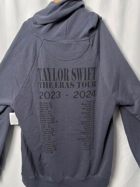 Taylor Swift Eras Tour Slate Blue Hoodie XL Official Merch NWT
